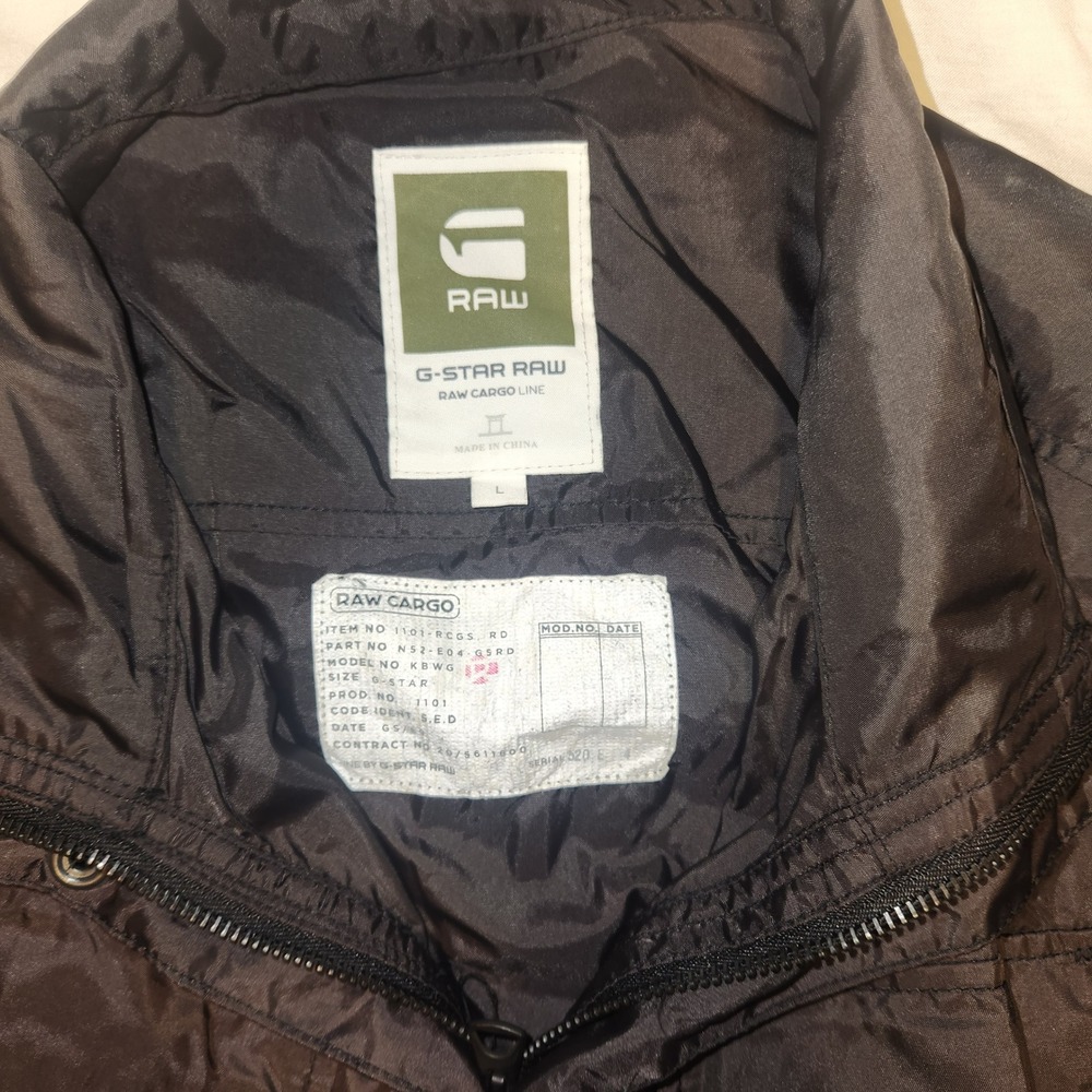 G-Star Raw Filch Combat Overshirt Mens Large Black Cargo Jacket 83151D 3480 976